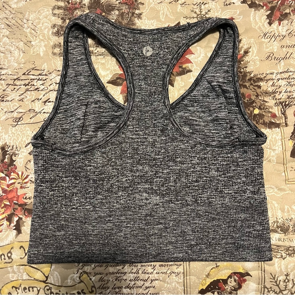 98* Degrees Sport Bra dark heather grey size small